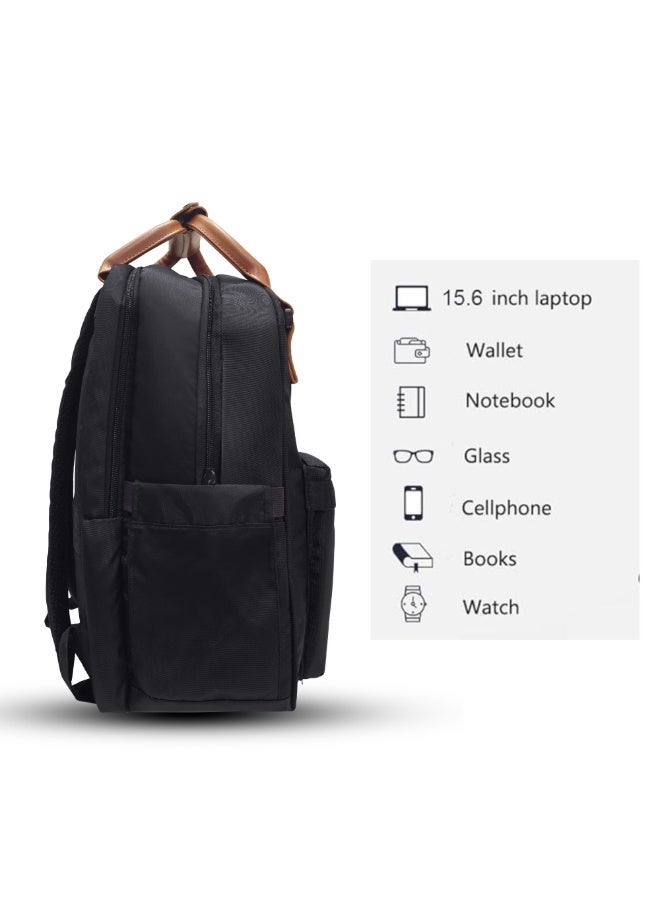 TRACK GRIP Backpack + Pouch - Black | Laptop Backpack for Work & Travel | Lightweight Durable Backpack with Organized Storage | Comfortable Shoulder Straps | Everyday Carry Bag Set - Image 4