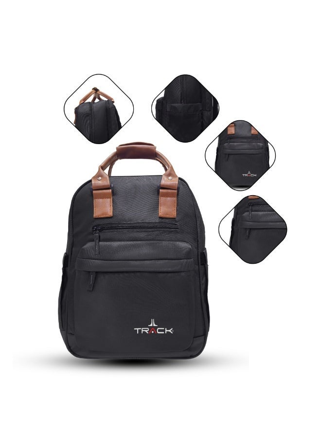 TRACK GRIP Backpack + Pouch - Black | Laptop Backpack for Work & Travel | Lightweight Durable Backpack with Organized Storage | Comfortable Shoulder Straps | Everyday Carry Bag Set - Image 2