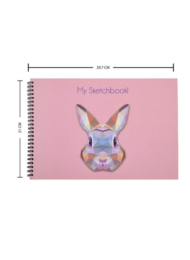 Papboo Rabbit - A4 Artist Sketch Book - Drawing Book, with Back Support- 140 GSM- 50 Pages- (Matte Finished Cover) - Image 2