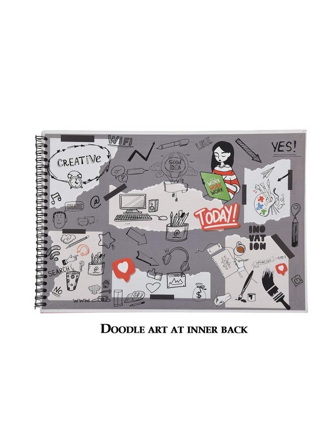 Papboo Rabbit - A4 Artist Sketch Book - Drawing Book, with Back Support- 140 GSM- 50 Pages- (Matte Finished Cover) - Image 3