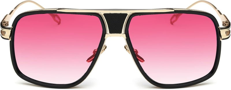 GOBIGER Aviator Sunglasses for Men 100% UV Protection Goggle Alloy Frame with Case - Image 2
