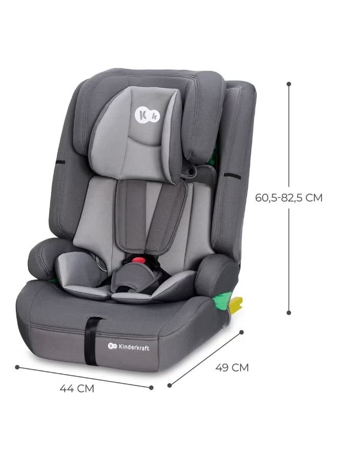 كيندركرافت مقعد سيارة Kinderkraft Comfort Up i-Size من عمر 15 شهرًا إلى 12 عامًا (9-36 كجم) - رمادي - Image 3
