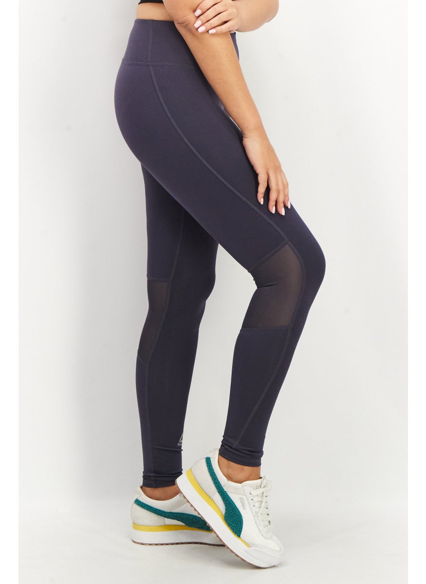 Reebok Women Sportswear Fit Running Tights, Navy  - Image 4