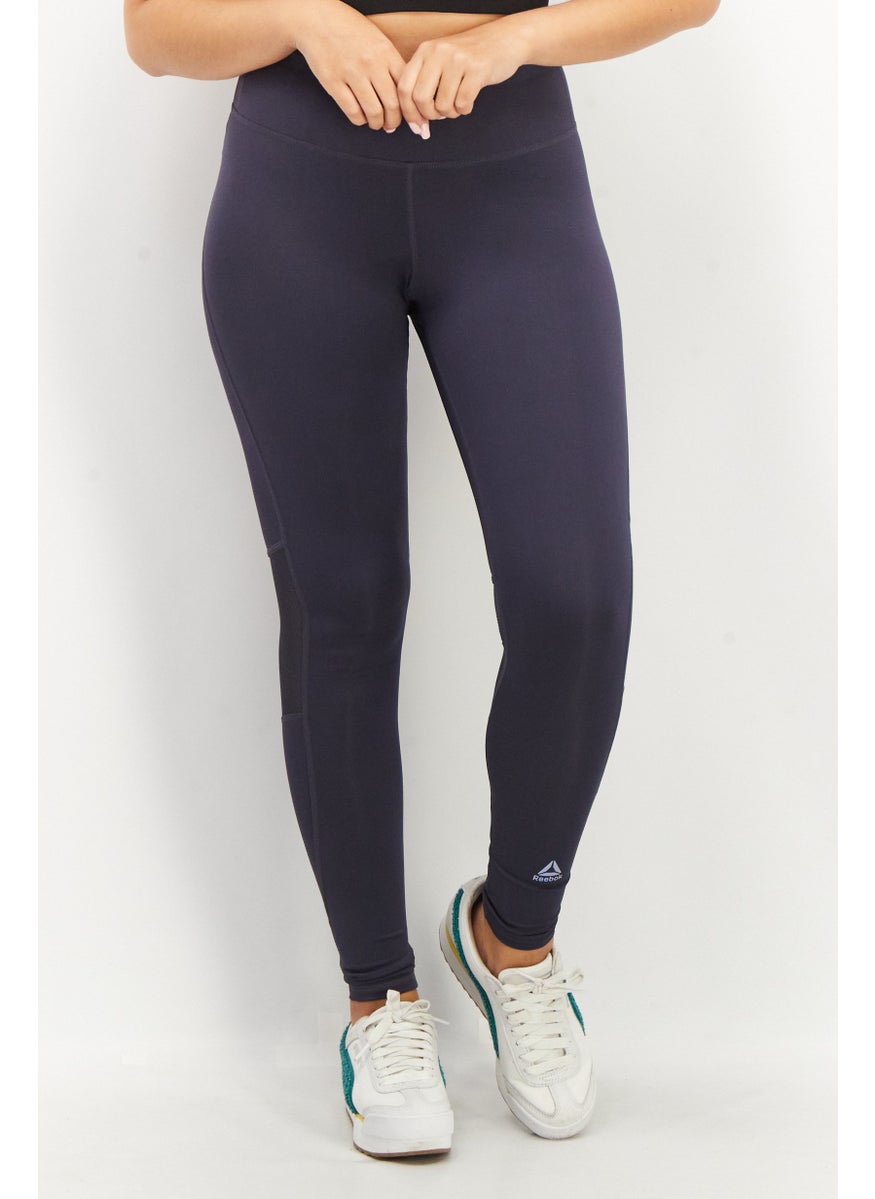Reebok Women Sportswear Fit Running Tights, Navy  - Image 1