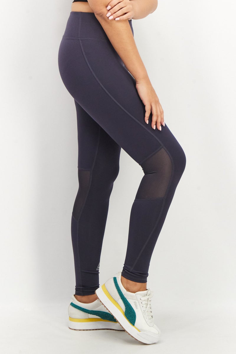 Reebok Women Sportswear Fit Running Tights, Navy - Image 4