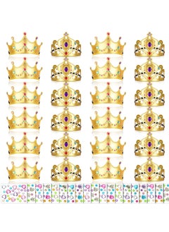 DIY Crown Set, 44 Pcs Birthday Foam Crowns Set for Kids Princess Tiaras Crowns Diamond Sticker Making Kits Kids' Party Supplies