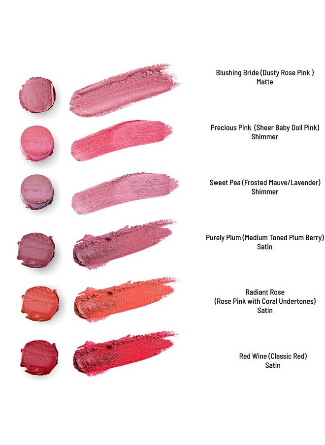 Mom's Secret Natural Lipstick Organic Vegan Gluten Free Cruelty Free Slim Package Made In The Usa 0.07 Oz. (Blushing Bride Matte)  - Image 4