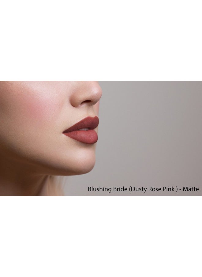 Mom's Secret Natural Lipstick Organic Vegan Gluten Free Cruelty Free Slim Package Made In The Usa 0.07 Oz. (Blushing Bride Matte)  - Image 3