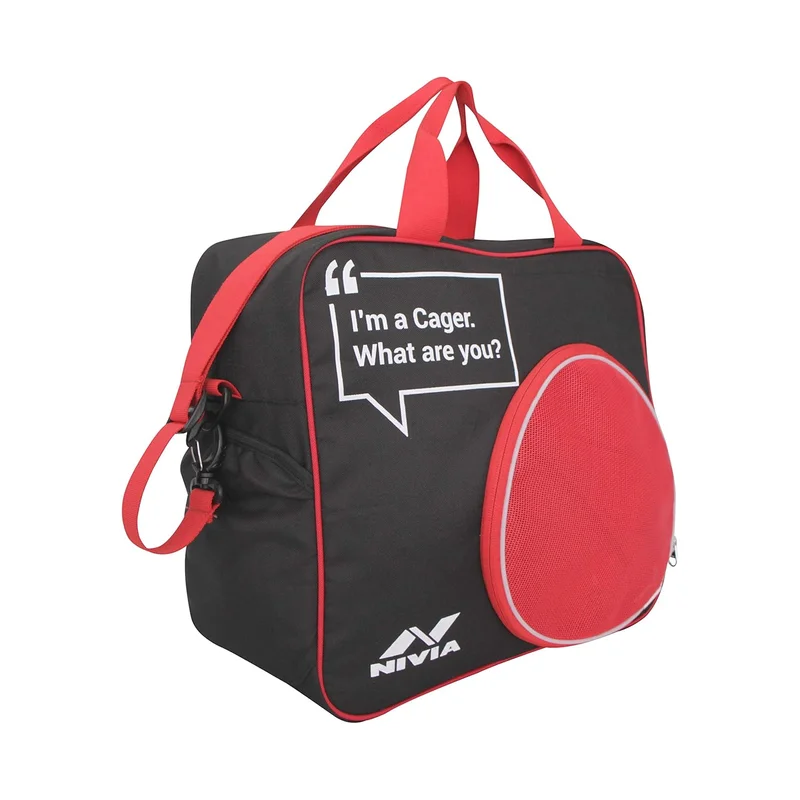 نيفيا Nivia Game Bag - Black and Red