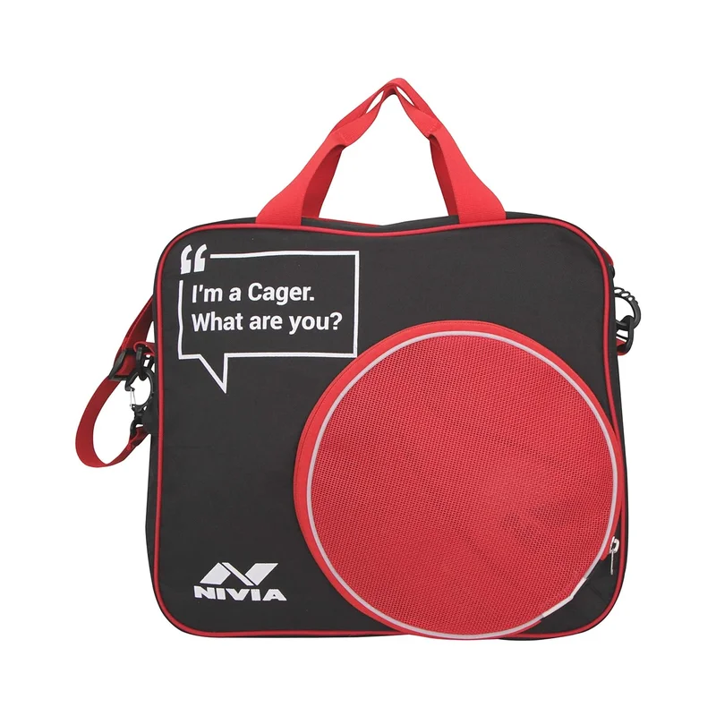 نيفيا Nivia Game Bag - Black and Red