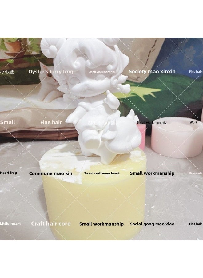 Generic - It's So Cute! Rice Roll Big Dreamer Series Trendy Play Blind Box Aromatherapy Gypsum Doll White Embryo Color Change Doll-Color:Dancing Little Swan (skirt, Wings, Fragile Braids) - White Embryo (fragile Models Come With Glue) - Image 1