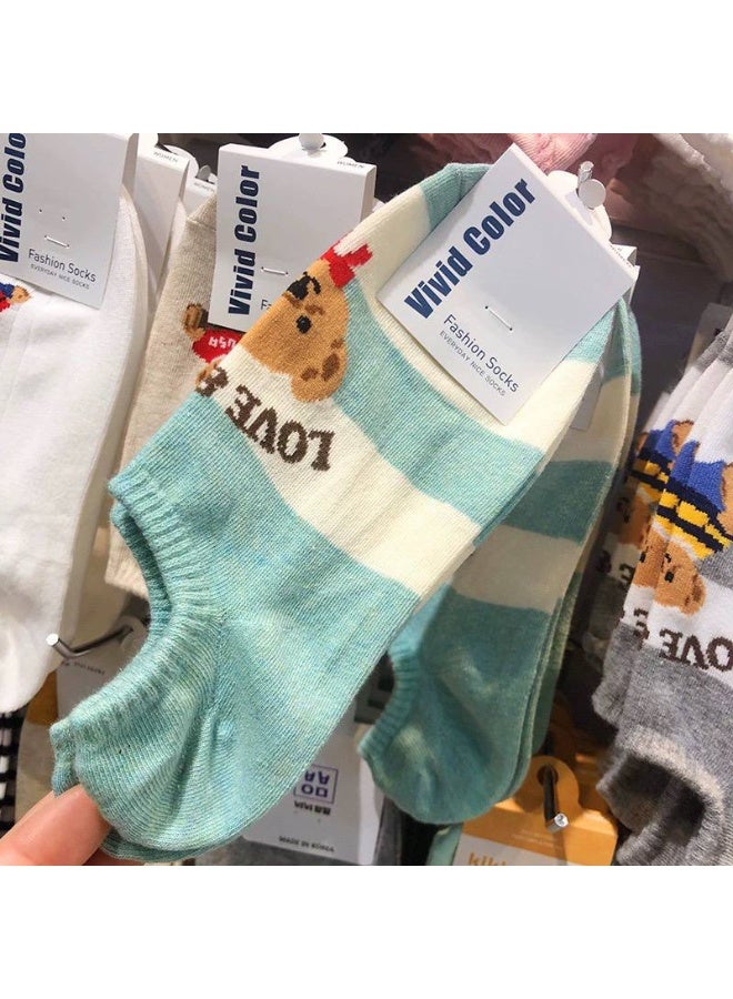 Women's Casual Cotton Ankle Socks Set – Soft and Comfortable Everyday Socks (5 Pairs + 1 Gift) – Modern Designs - Image 4