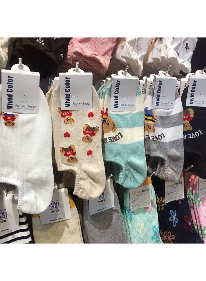 Women's Casual Cotton Ankle Socks Set – Soft and Comfortable Everyday Socks (5 Pairs + 1 Gift) – Modern Designs - Image 5