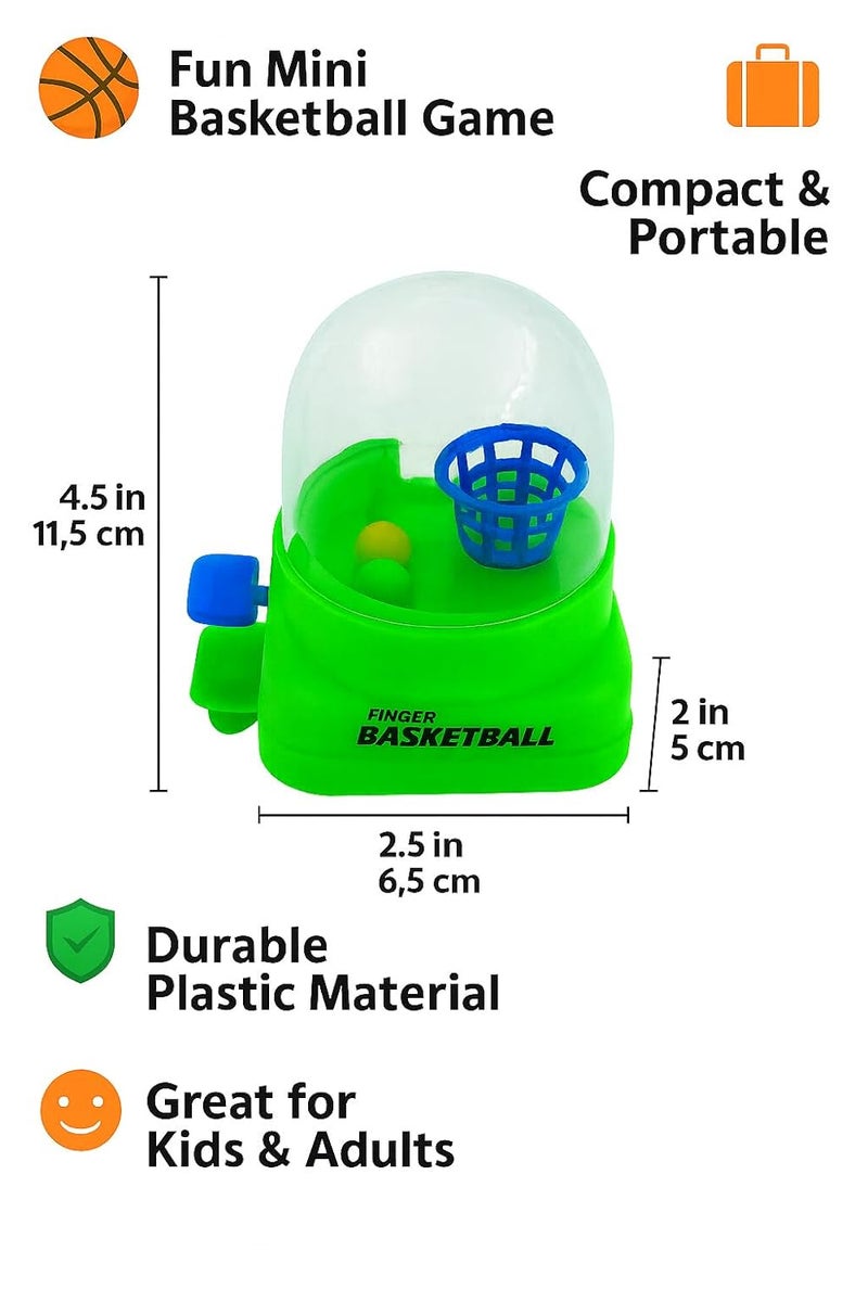 Fun4you Mini Game For Kids | Toddler Basketball Toy Game For Indoor & Outdoor Active Play Skill Development | Safe, Durable Green Basketball (Pack Of 1) - Image 2