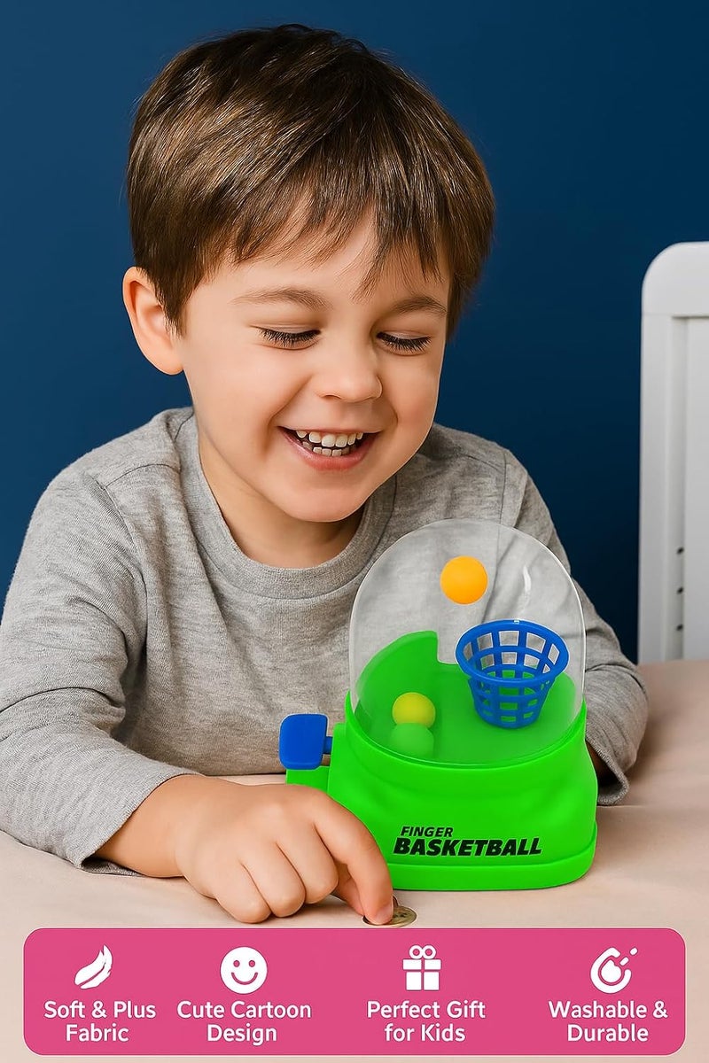 Fun4you Mini Game For Kids | Toddler Basketball Toy Game For Indoor & Outdoor Active Play Skill Development | Safe, Durable Green Basketball (Pack Of 1) - Image 3