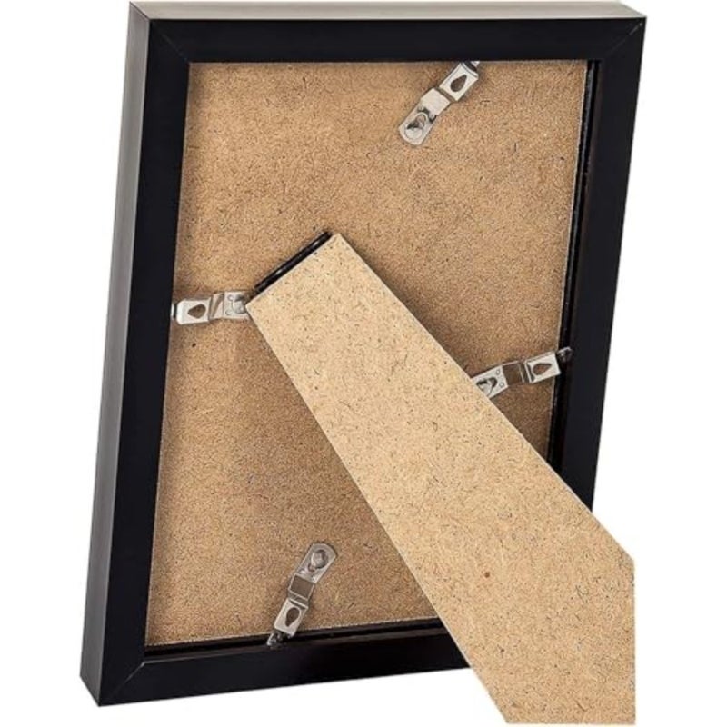 Aputue Picture Frame Set, 10X8inch Black Wood 5 PCS, Photo Frames with Mat for 5x7 Display, Tabletop or Wall Mounted Gallery Decor, Modern Memory Showcase for Home Office and Studio Artworks - Image 4
