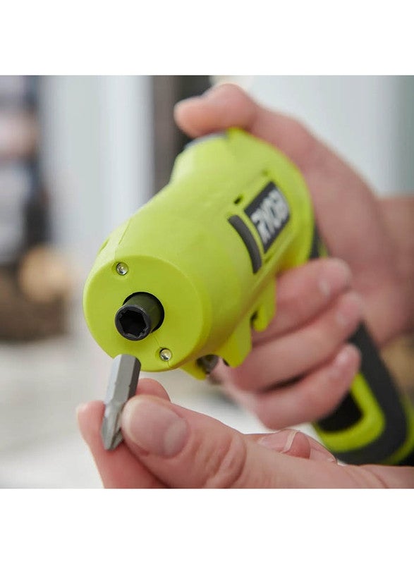 Ryobi Cordless Pivoting Screwdriver, 4V, 2.0Ah, 200RPM, 5Nm, 0.41kg - Image 2