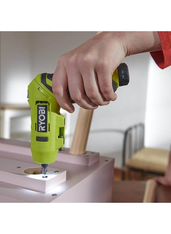 Ryobi Cordless Pivoting Screwdriver, 4V, 2.0Ah, 200RPM, 5Nm, 0.41kg - Image 5