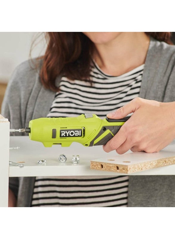 Ryobi Cordless Pivoting Screwdriver, 4V, 2.0Ah, 200RPM, 5Nm, 0.41kg - Image 4