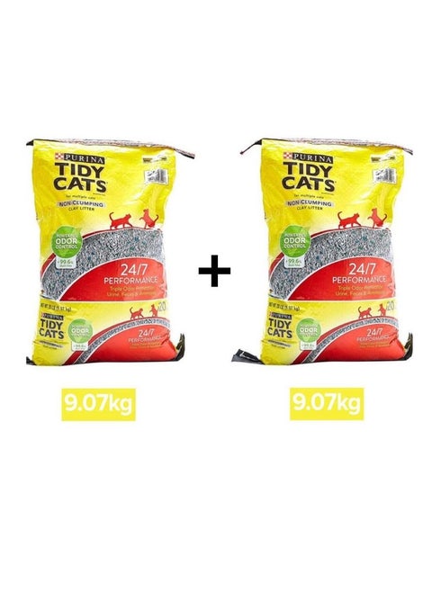 2PES Tidy  Double Action Cat Litter multicolour 9.07kg
