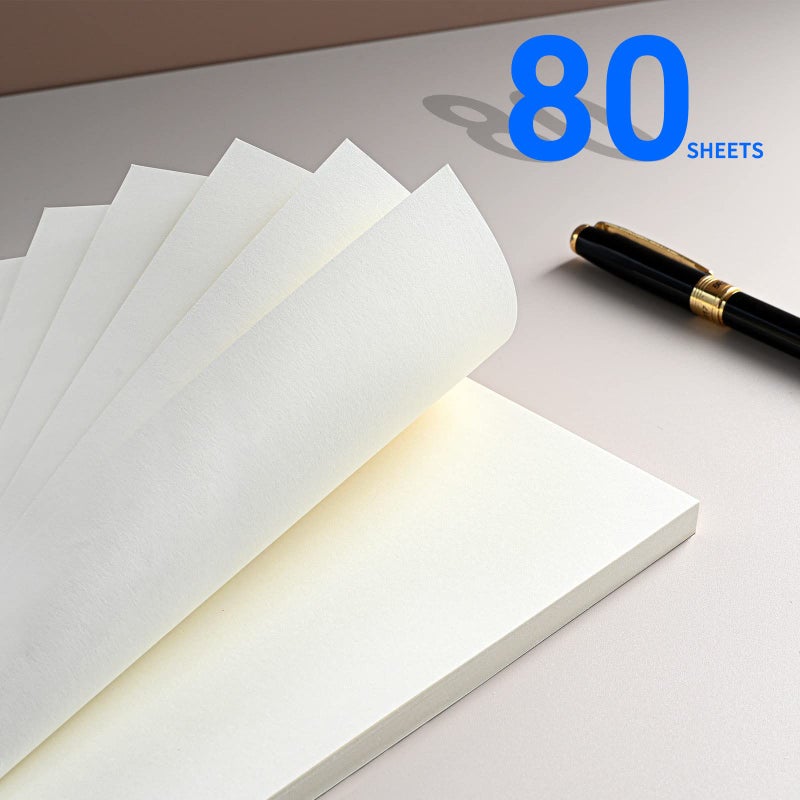 Tofun A5 Blank Refill Paper for 6-Ring Binders Planner Traveller Journal Notebook Dairy,Filler Paper Insert, 80 Sheets 160 Pages, Blank - Image 3
