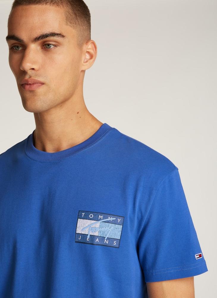 TOMMY JEANS Logo Print Short Sleeve Crew Neck T-Shirt  - Image 3