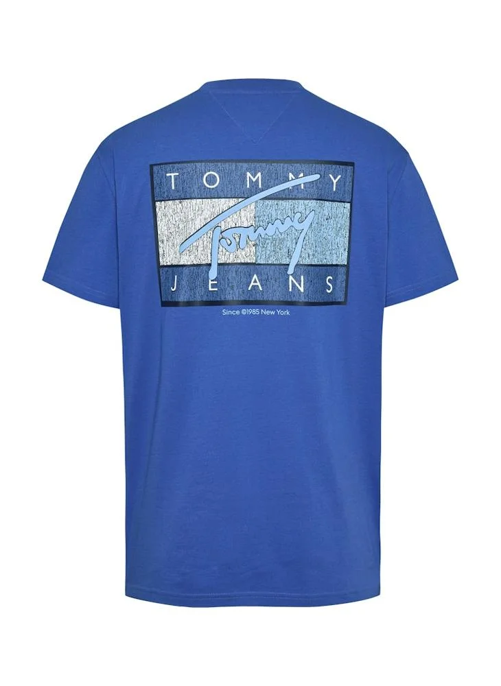 TOMMY JEANS Logo Print Short Sleeve Crew Neck T-Shirt