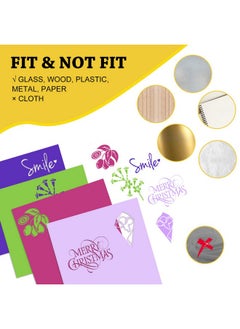 UCEC 52 Pack Removable Vinyl Sheets Compatible With Cricut Maker 3/Explore 3, 22 Colors, 13"X12" Self Adhesive Vinyls Sheets For Diy Projects Scrapbooking Cup Decoration  - Image 4