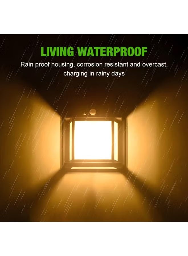 LED Tungsten Solar Power Outdoor Wall Light - Waterproof and Rainproof Garden Lighting (IP65) | Features Smart Motion Sensor and 3 Lighting Modes | Works Automatically from Dusk to Dawn for Entrances and Gardens. Contains One Bulb. - Image 3