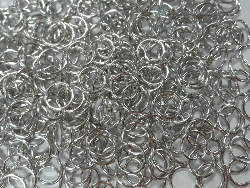 Chainmail Joe 1 Pound Bright Aluminum Chainmail Jump Rings 14G 12 ID 1150 Rings 