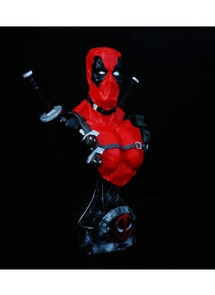 General Deadpool bust Marvel hero figure toy film and television animation model bust resin ornament for fans and friends gifts (33 cm)  - Image 3