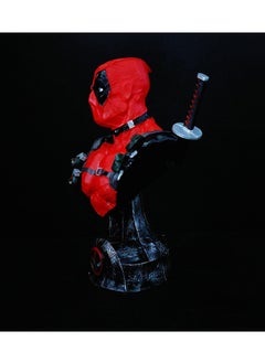 General Deadpool bust Marvel hero figure toy film and television animation model bust resin ornament for fans and friends gifts (33 cm)  - Image 4