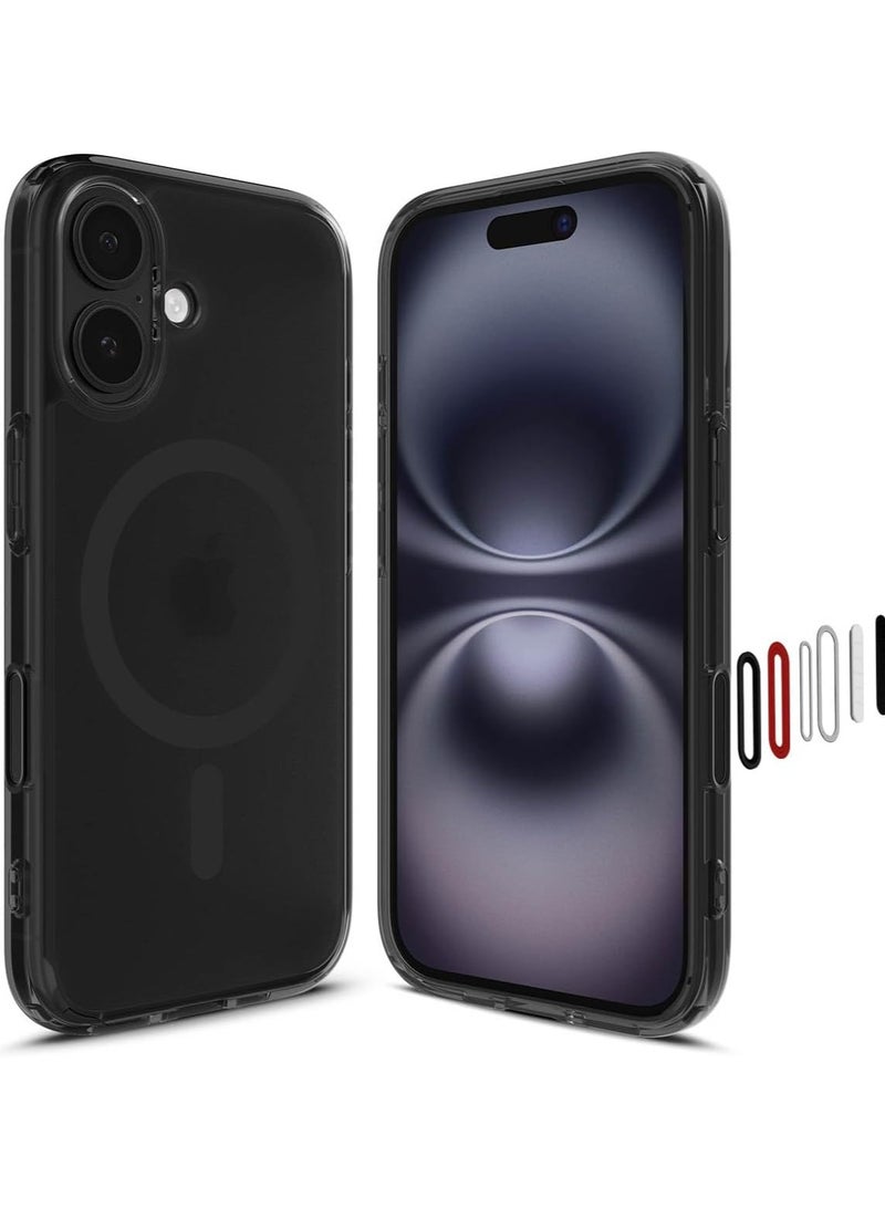 Spigen Ultra Hybrid T MagFit for iPhone 16 Case Cover [Camera Control Button Cover] with MagSafe - Frost Black - Image 1