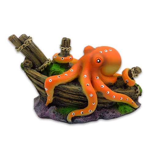Xanadued Octopus Decor, Small Octopus Fish Tank Decorations, Aquarium Decorations Ideal Gift for Love Fish Farming - Image 1