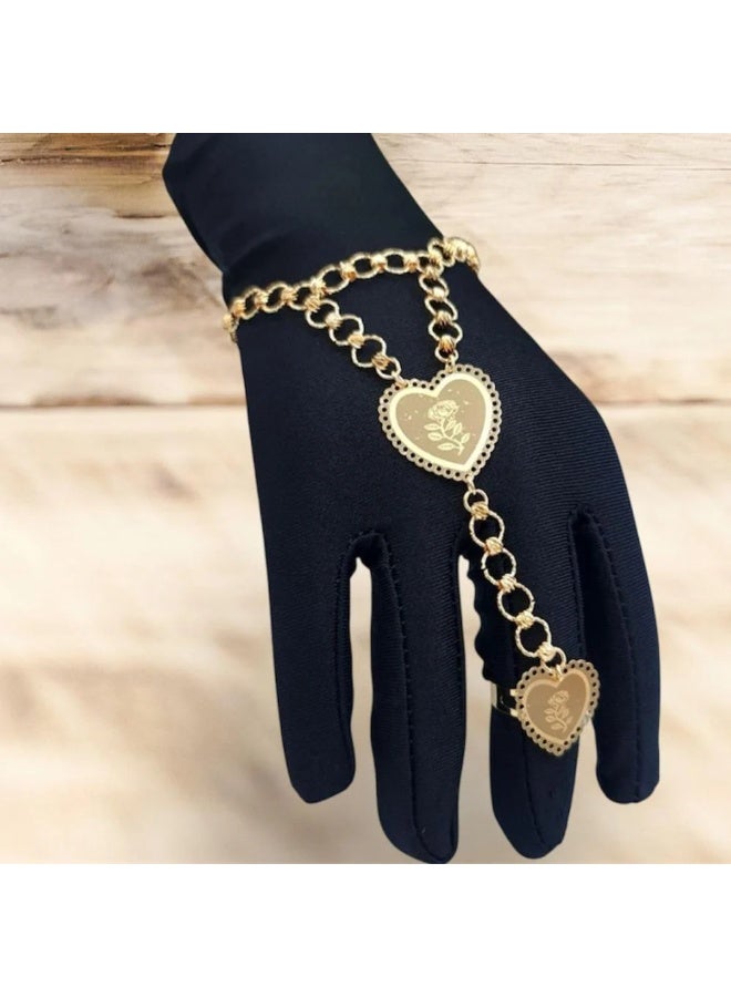 Hand Bracelet - Heart Bar Women's - Image 2