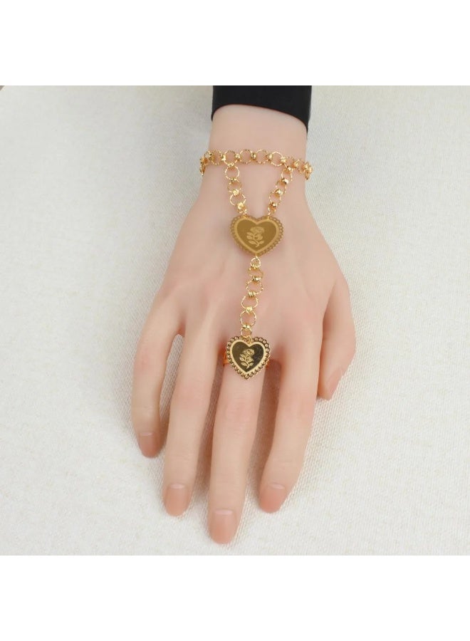 Hand Bracelet - Heart Bar Women's - Image 3