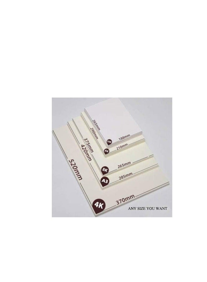 بريميفي 20 ورقة رسم كبيرة 4K لوحة ورقية 200 جرام لكل متر مربع 15 بوصة × 21 بوصة - Image 2