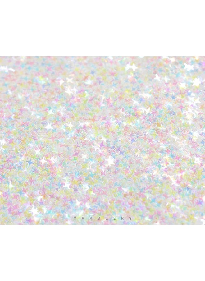 MARBLERS Cosmetic Grade Chunky Shape Glitter [Twinkle] 0.11oz (3g) | Flake | Non-Toxic | Vegan | Cruelty-Free | Eyeshadow, Nail Polish, Nail Art | Festival, Rave & Party Makeup | Body & Face  - Image 5