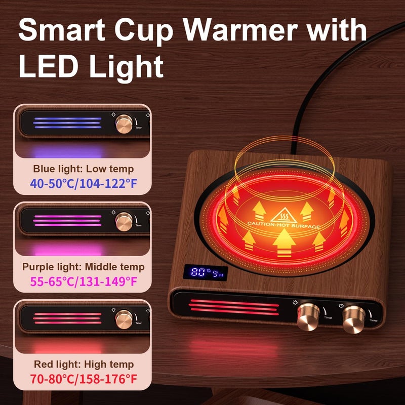 CEROBEAR Coffee Mug Warmer, Cup Warmer for Home Office with Gravity Sensor - Image 2