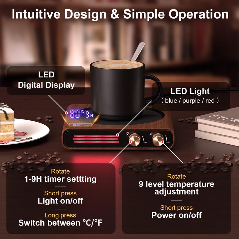CEROBEAR Coffee Mug Warmer, Cup Warmer for Home Office with Gravity Sensor - Image 5
