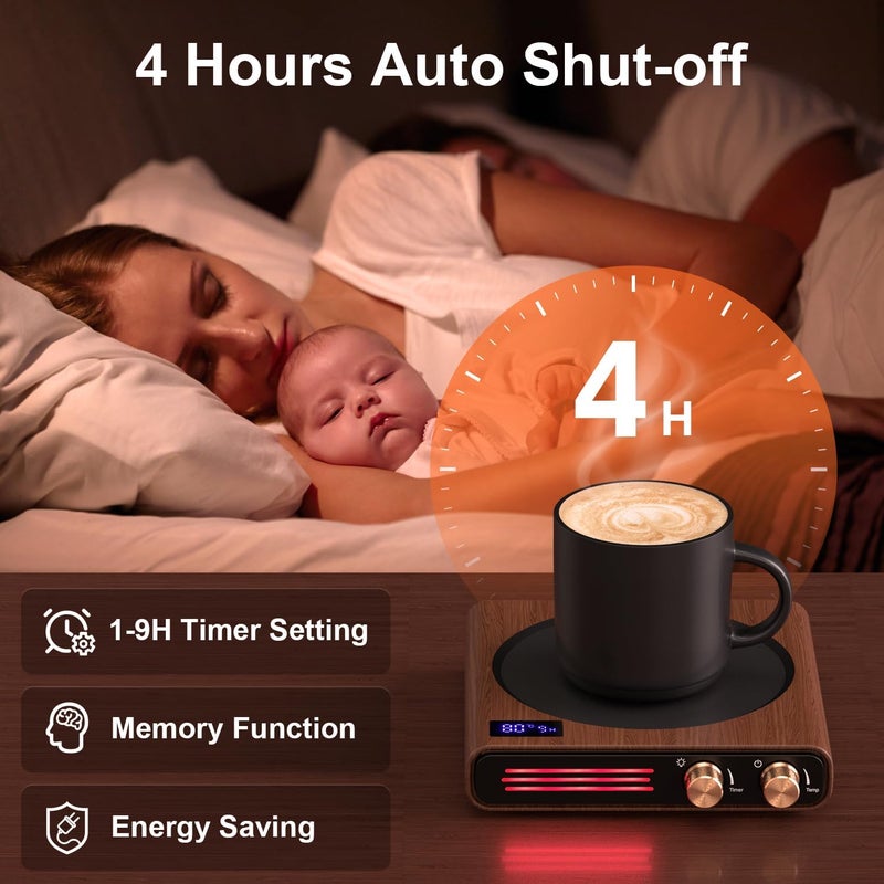 CEROBEAR Coffee Mug Warmer, Cup Warmer for Home Office with Gravity Sensor - Image 4