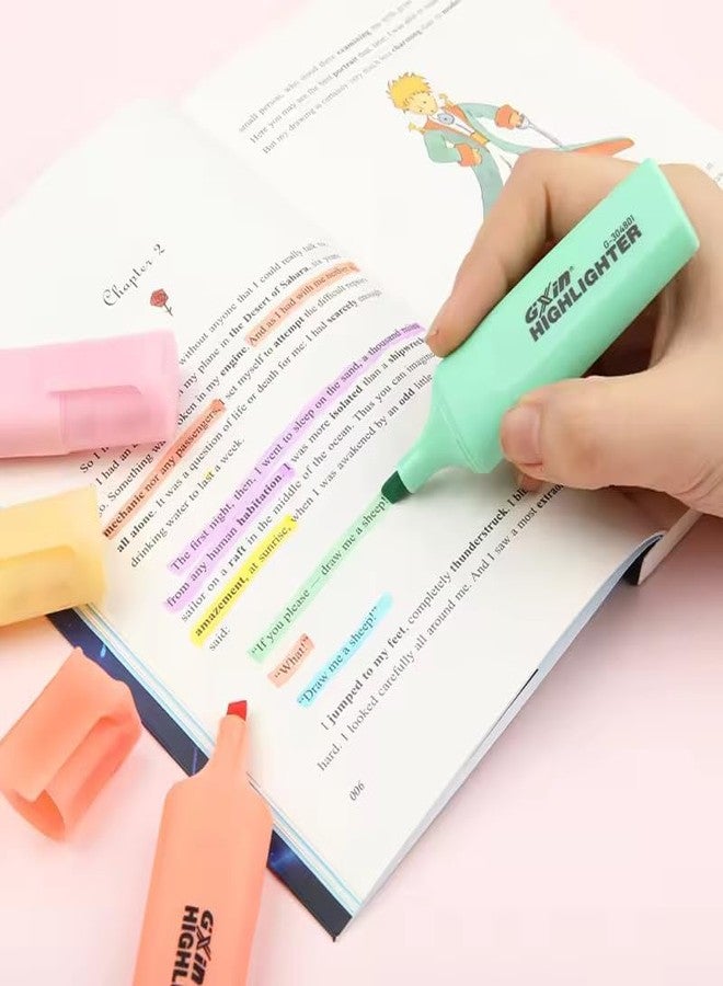 53 Arts 4 Pcs Highlighter Pen | Pastel Color | Chisel Tip Marker Pen | Water-Based | Quick Dry - Image 2