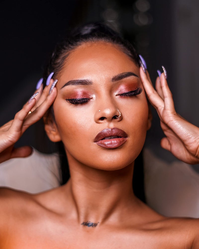 Skone Cosmetics | Professional Grade Makeup Brush | Eye Shadow | Eyebrows | Primer | Smudger | Nylon Brush (Brow Definer Brush) - Image 3