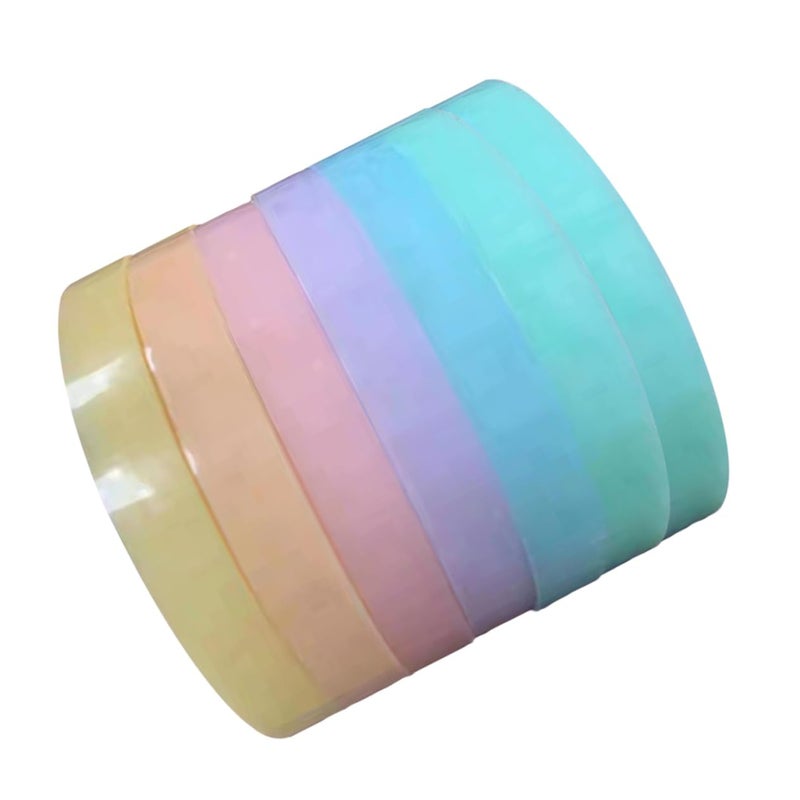 7 Rolls Random Colors Masking Tape for Interactive Pulling Craft Fun Creative Play Relief - Image 2