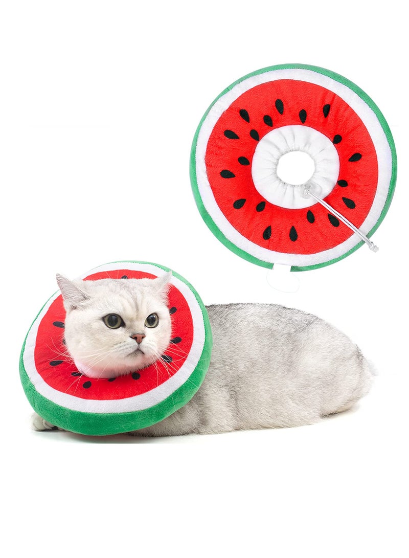 KASTWAVE Adjustable Cat Recovery Collar, Adjustable Cat Cone Collar Soft, Cat Cones After Surgery for Kittens (Large) - Image 1