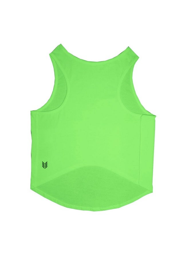 rusepin - Pet Purrfect Valentine Printed Dog Round Neck Sleeveless Vest Tank T-Shirt/Tees Apparel/Clothes/Tees Gift For Dogs/Lime Green/M (Chubby Pugs, Beagle Etc.) - Image 1