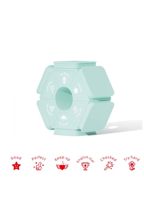 6-in-1 Self-Inking Motivational Stamps for Teachers - Perfect for Grading, Homework Feedback, and Parent Signatures, Ideal for School and Office Use.