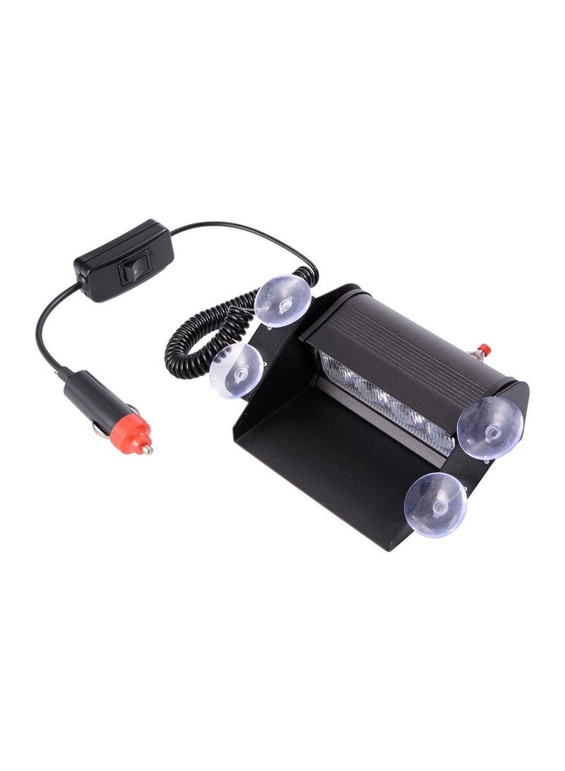 Auto Hub Waterproof 8 LED Red Blue Police Flashing Light For All Cars Material Metal & Plastic 1 Unit - Image 3