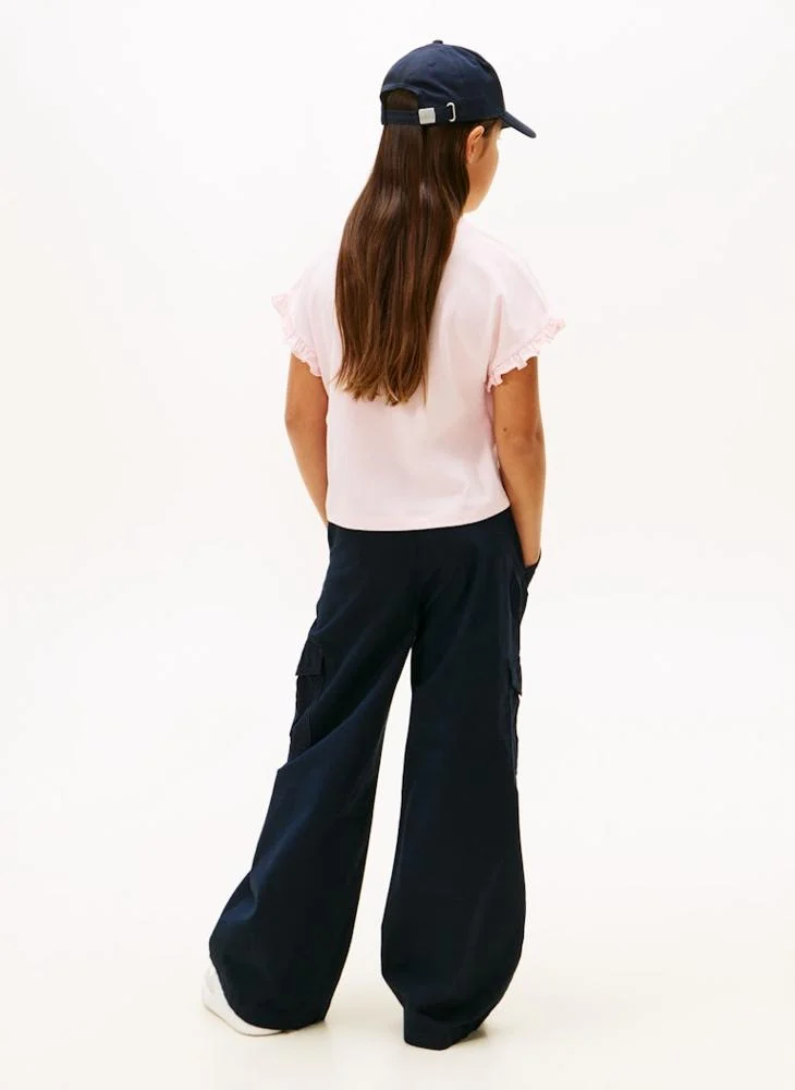 تومي هيلفيغر Kids Essential Crew Neck Top