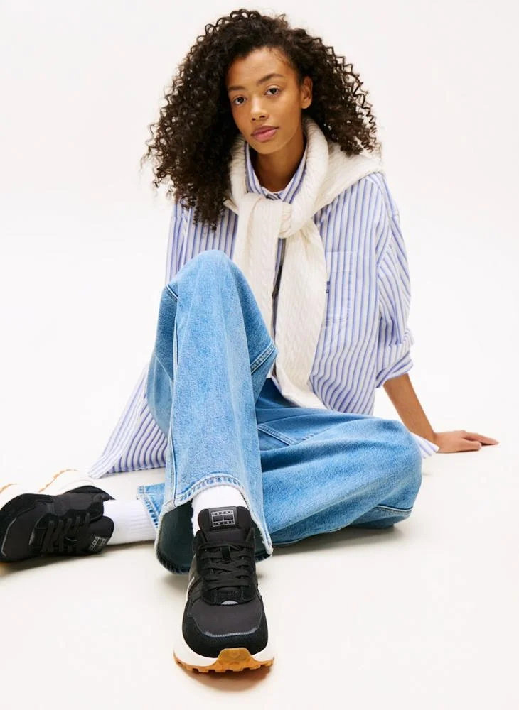 TOMMY JEANS Suede Mixed Texture Cleat Trainers